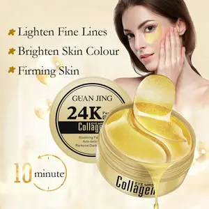 Патчи под глаза LAIKOU 24K с коллагеном, патчи под глаза против темных кругов и мешков, увлажняющая маска против старения, против морщин