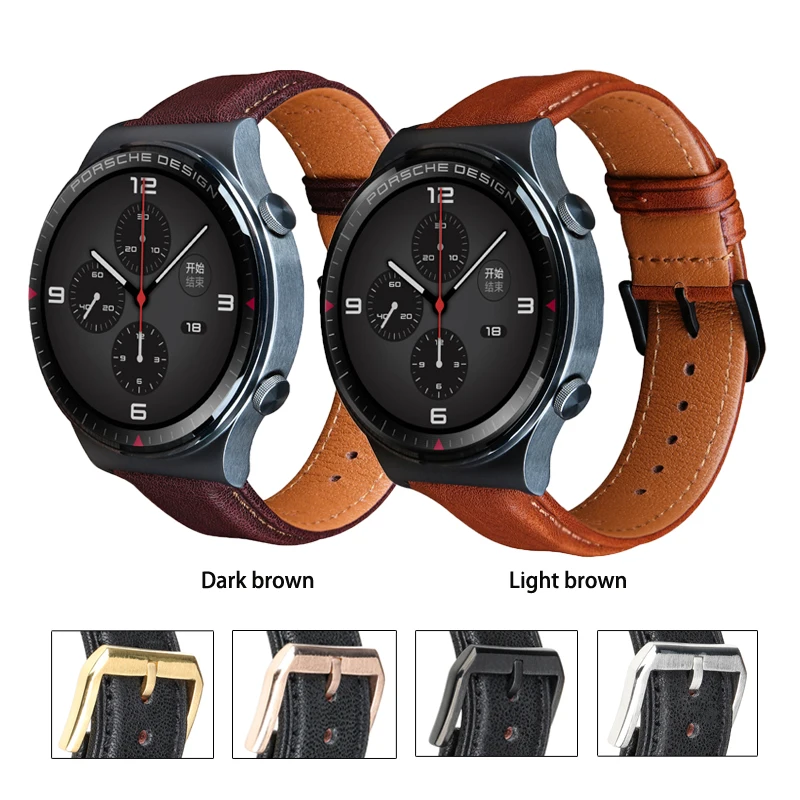 Ремешок из натуральной кожи для Huawei Watch GT2e GT 2 Pro 2E быстросъемный браслет наручных