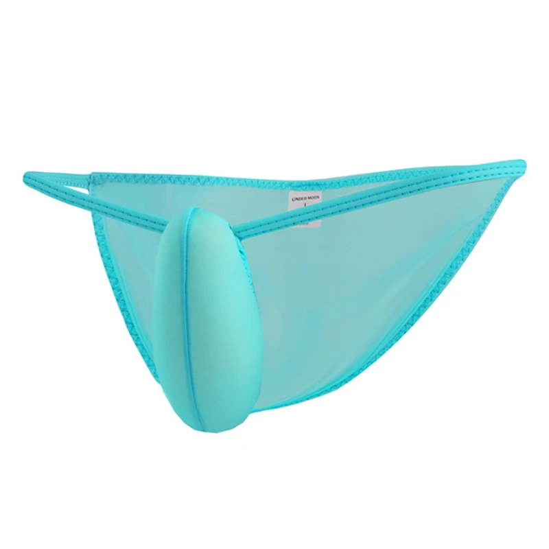 Ультратонкие и дышащие мужские трусы с рисунком мороженого сексуальные низкой