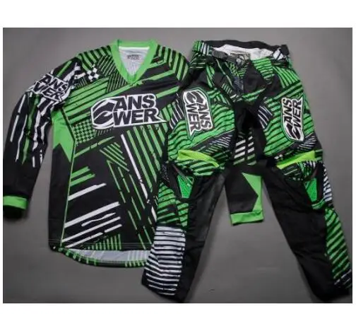Мужские стили мотокросса Джерси брюки комбо мото костюм Байк Гонки езда мотоцикл