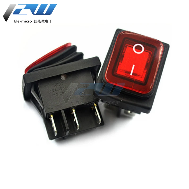 Водонепроницаемый клавишный переключатель элемент RL2 шесть контактов 2 передачи