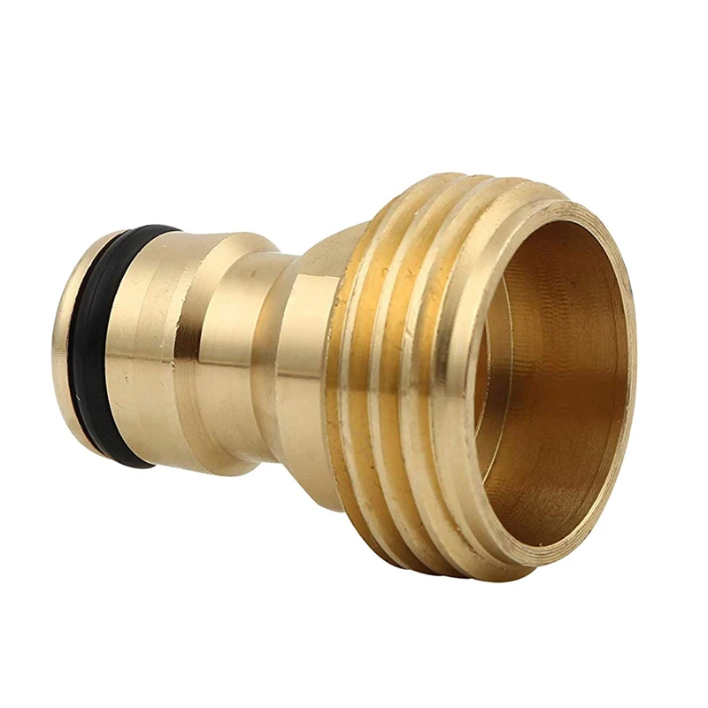 

Male Brass Garden Hose Quick Connector with 1/2 Inch-3/4 Inch-1 Inch Hose Distributor Adapter