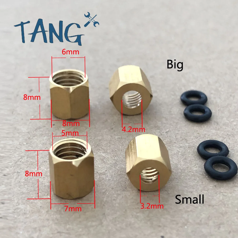 10 шт. маленькая/Большая Медная гайка уплотнительное кольцо винт 2*3 мм и 4*3 для Epson