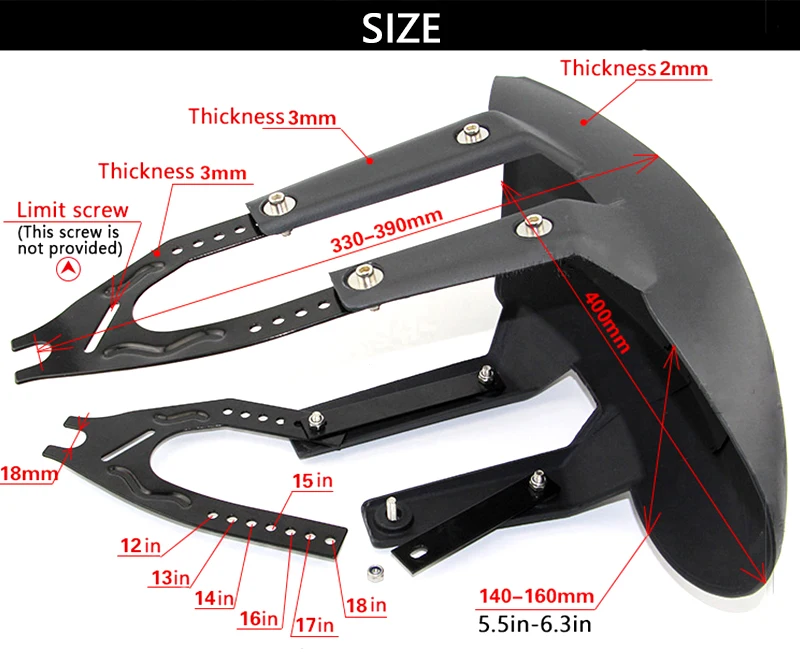 Черный мотоциклетный задний брызговик для honda cb600f shadow 750 cb 250 two пятьдесят sh 125i cbr 1100