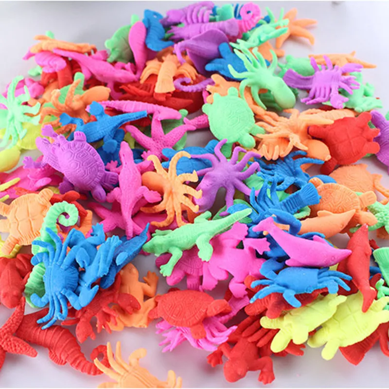 20pcs Hydrogel Magic Water Growing Sea Life Land Animals Funny Kids Education Toys Educational Decoration | Дом и сад