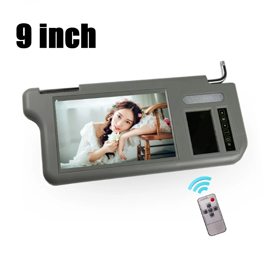 Автомобильный видеоэкран 9 дюймов солнцезащитный экран ЖК монитор правая