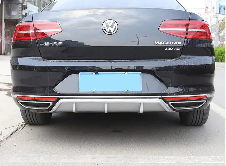 For Volkswagen Passat B8 Rear spoiler ABS Bumper Diffuser Bumpers Protector After chrome lip rear | Автомобили и мотоциклы