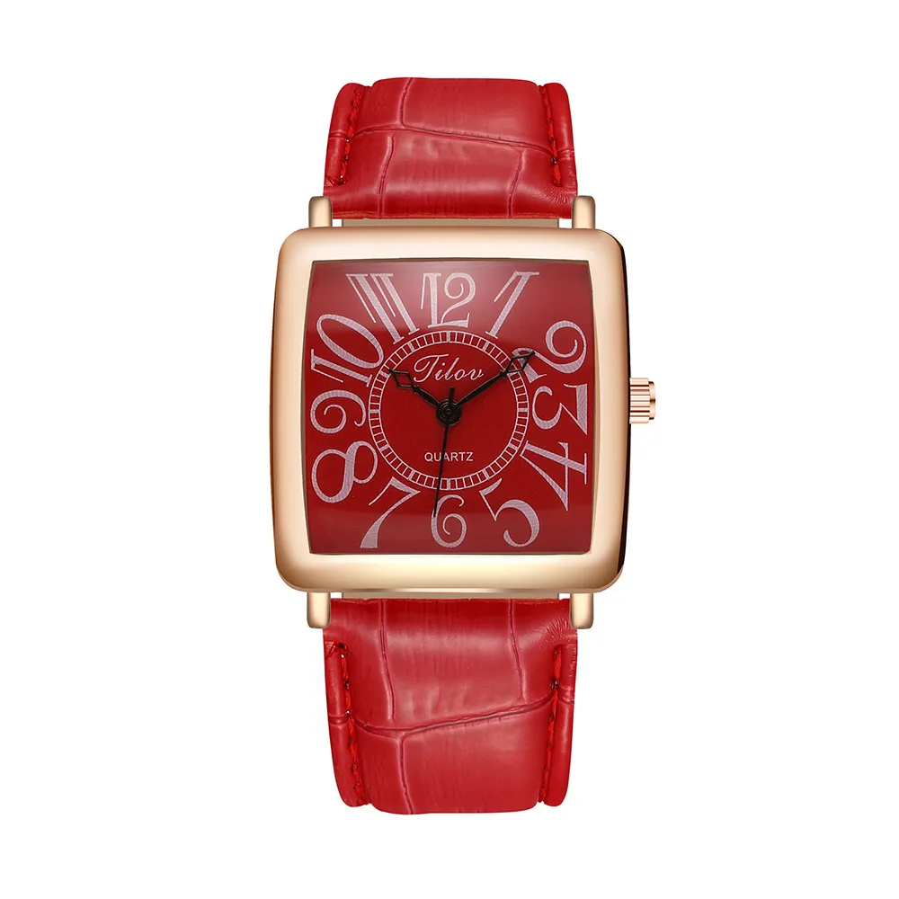 

Personality and fashion trends Quartz watches women's large digital dial square watch