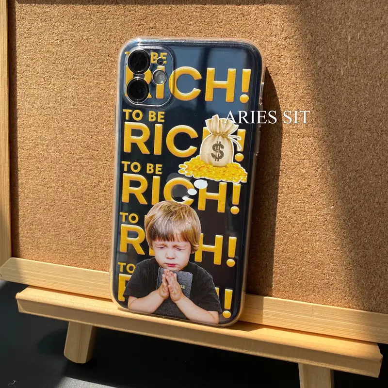 

iPhone 13 12 11 Pro Max Mini XR XS 7 8 Plus SE 2 Clear Phone Case Original Design 2021 New Transparent Silicone Cover