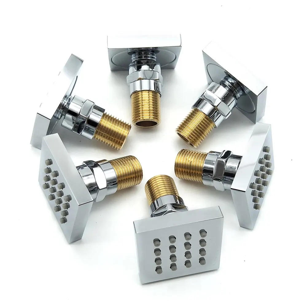 Hongdec Душ Спа латунные квадратные массажные струи спрей для душа тела