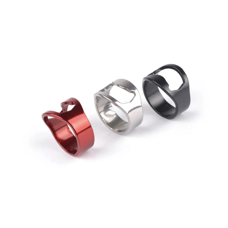 1PC Ring Opener Multifunction Portable Stainless Steel Opener Beer Bottle Colorful Ring Shape Beer Home Kitchen Gadgets Bar Tool images - 6
