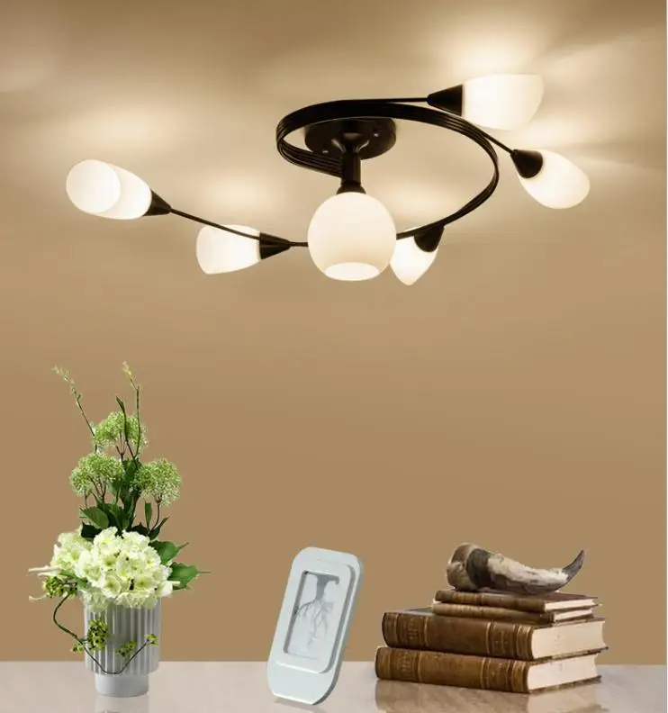 Американская лампа для столовой скандинавский Железный арт креативная Люстра