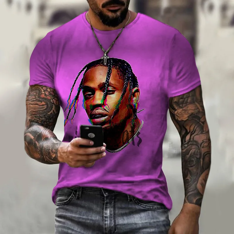 

футболки модные мужские одежда для подростков футболка женскийНовинка 2021, Мужская футболка в стиле хип-хоп с 3D принтом, модный топ с коротки...