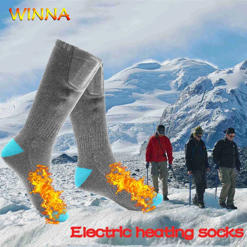 Новинка спортивные носки с электрическим подогревом подзарядкой теплые унисекс