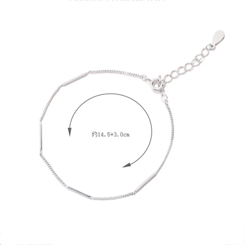 Браслет-цепочка серебряного цвета XIYANIKE MinimalistSilver для женщин и пар новинка Модная