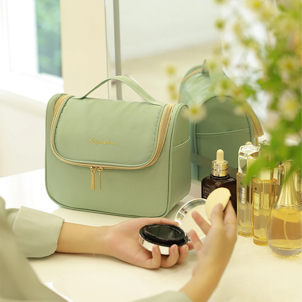 

Multiple Layer Female Makeup Bag Household Outdoor Travelling Camping Cosmetic Case Toothpaste Storaging Organizer with Hook