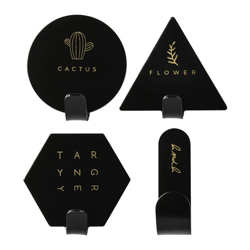 4 шт./компл. геометрический настенный крючок скандинавский держатель для ключей