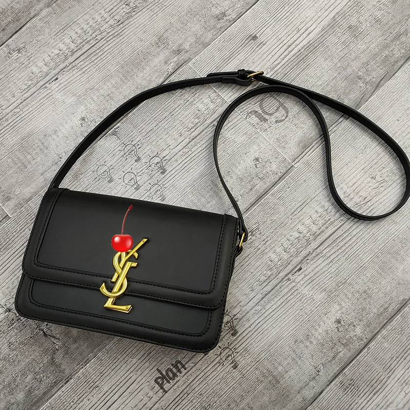 

Handbag 2021 fashion new high-quality lacquered women's handbag collar collar chain shoulder stiletto bag