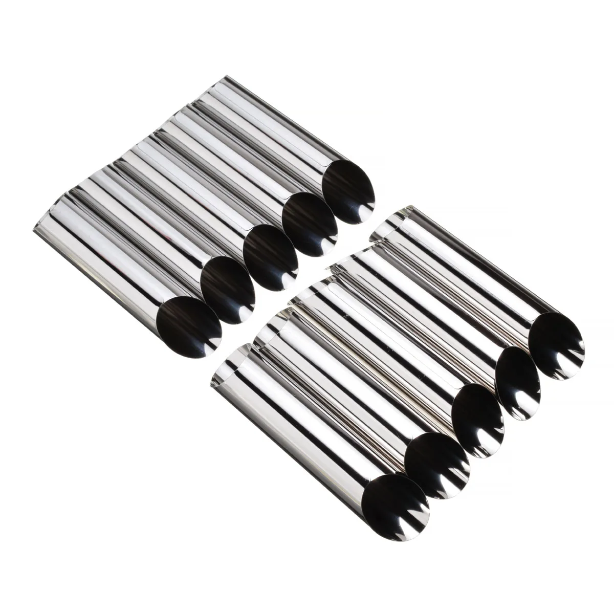 

10pcs Stainless Steel Pastry Baking Cannoli Forms Cream Horn Mould Cake Horn Mold Cannoli Tubes Shells Horn Baking Mold