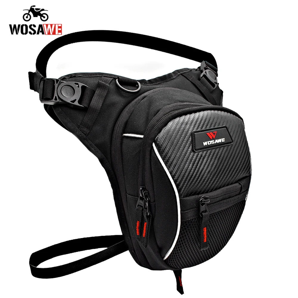 WOSAWE сумка для мотокросса Водонепроницаемая поясная гонок ног легкая