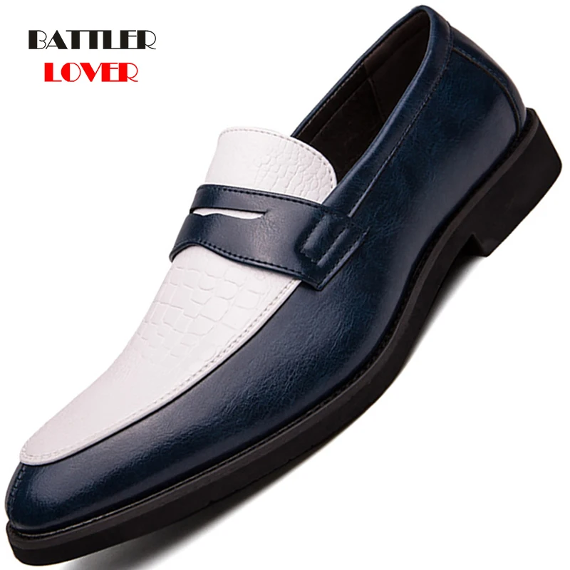 

High Quality Leather Formal Shoes for Men 2021 Oxford Dress Shoes Fashion Business Loafers Male Wedding Footwear Plus Size 38-48