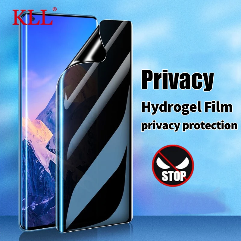 Антишпионская изогнутая Гидрогелевая пленка для Xiaomi 11 Ultra 10 12X Pro Защитная экрана