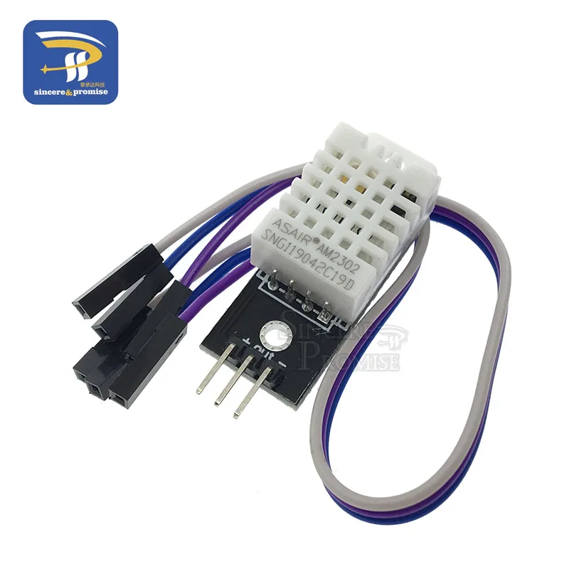DHT22 AM2302 DHT11/DHT12 AM2320 цифровой датчик температуры и влажности плата модуля для Arduino ультра-низкая мощность Высокая точность 4pin - Цвет: DHT22 Module