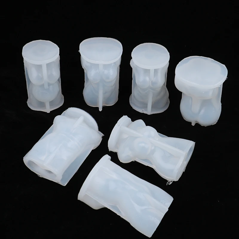 

3D Art Body Candle Crystal Epoxy Resin Mold Human Aromatherapy Plaster Wax Silicone Mould DIY Crafts Decor Making Tool