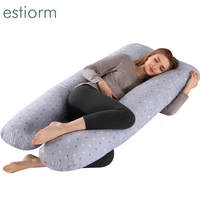 comfort pregnancy pillowu shape full body pillow for pregnant woman side sleeper pillowlarge side sleeping maternity pillow