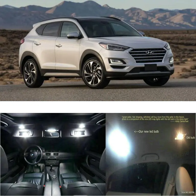 

Led interior lights For Hyundai Tucson 2019 13pc Led Lights For Cars lighting kit automotive bulbs Canbus