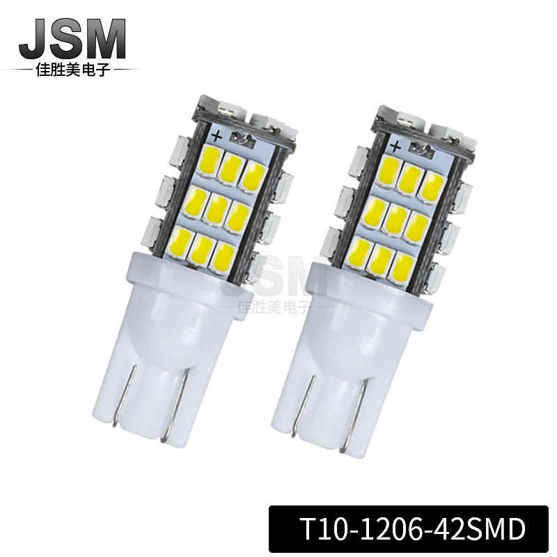 

LED Automobile Reading Lamp T10 42smd-1206 3020 Width Lamp / Work Lamp / Instrument Lamp Car Accessories Led Lights for Car