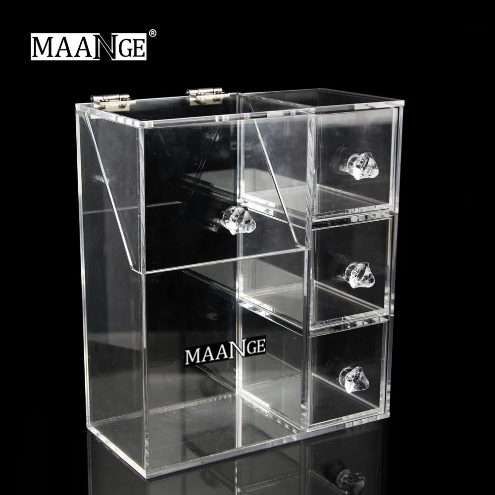 HSU 2019 Новое поступление для девочек прозрачная Косметика макияжа Органайзер