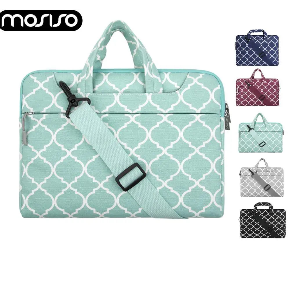 

MOSISO Canvas Laptop Sleeve Shoulder Bag for Macbook Air Pro Asus HP Lenovo 11 13 14 15 15.6 inch Notebook Computer Case Bags