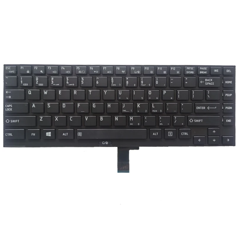 Новая клавиатура US для ноутбука Toshiba Portege R700 R705 Черная | Сменные клавиатуры