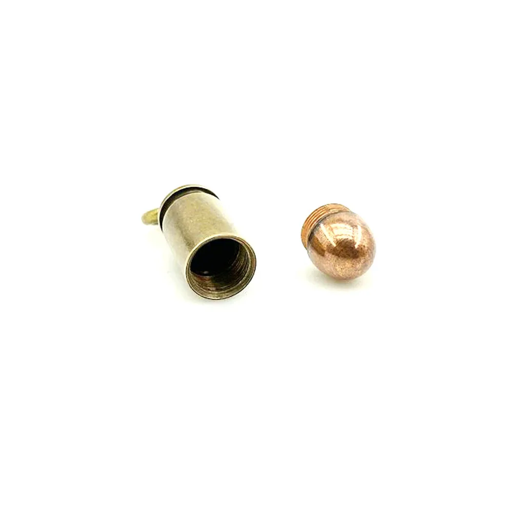 Латунный медный брелок для ключей в форме маленькой пули 10 шт./лот | Спорт и