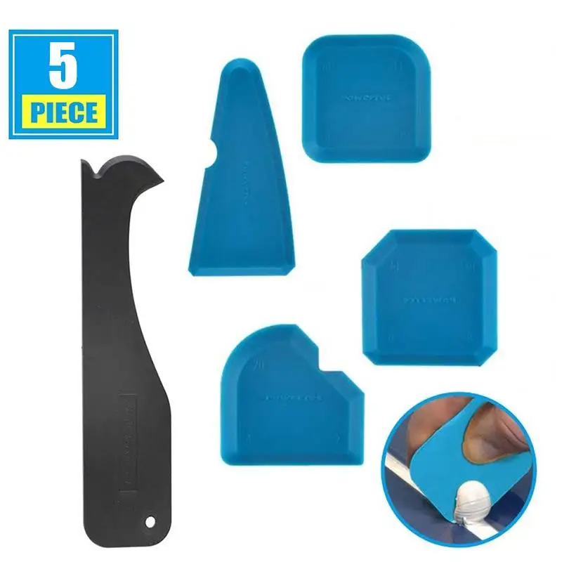 5Pcs Scraper Tool Caulking Window Door Silicone Sealant Spreader Spatula Cleaning Tile Dirt Floor Kit | Дом и сад