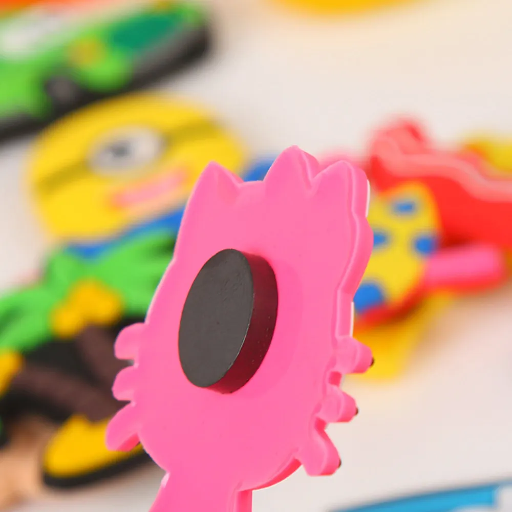 

Декоративные красочные мягкие детские ремесла, холодильник, крокодил, наклейка, жираф, милые животные, Детская панда, искусственный олень