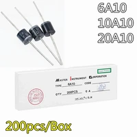 200pcsbox 6a10 10a10 20a10 rectifier diode 6a 10a 20a 1000v r 6