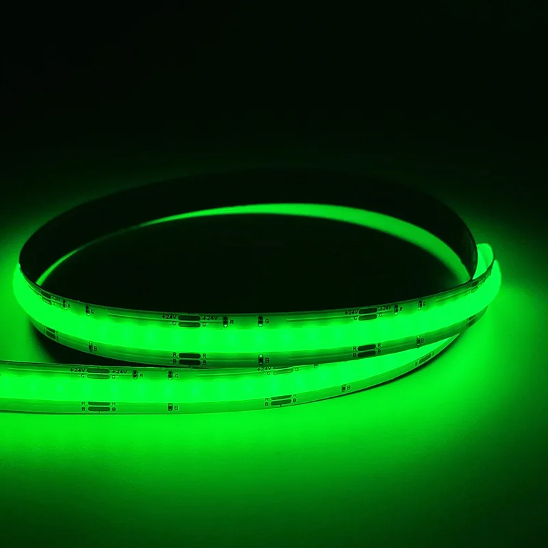 COB RGB LED Strip Light For Room DC12v 24V 10mm Livingroom Wall Backlight TV PC Gamer Decor Mirror Bar 420LEDs/m Dimmable | Освещение