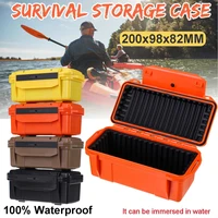 colorful outdoor shockproof waterproof boxes survival airtight case holder storage matches tools travel sealed containers
