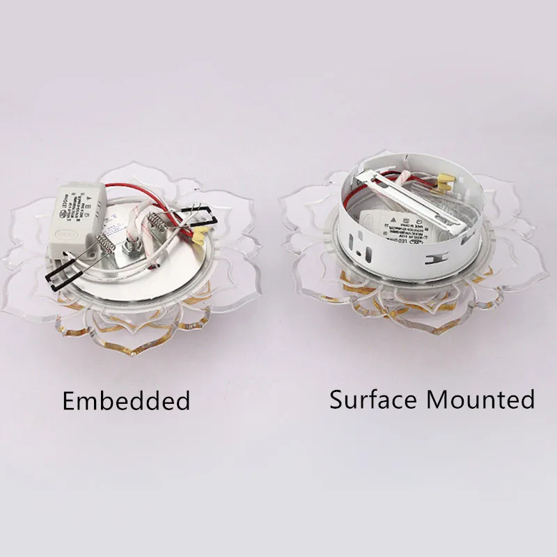 3W светодиодный Кристалл проход светильник потолочный прихожей балкон Освещение