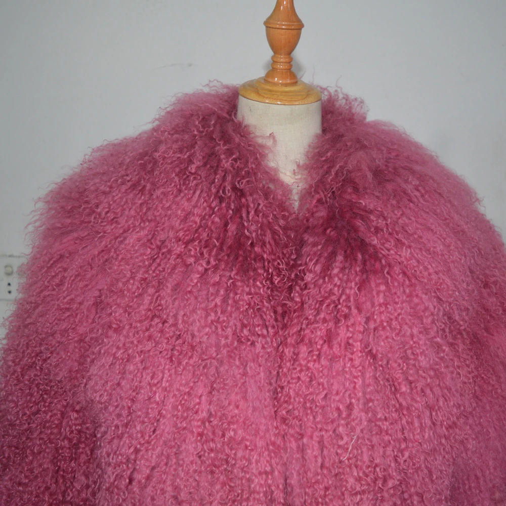 Высококачественная зимняя теплая одежда из монгольской овечьей шерсти|Шубы и