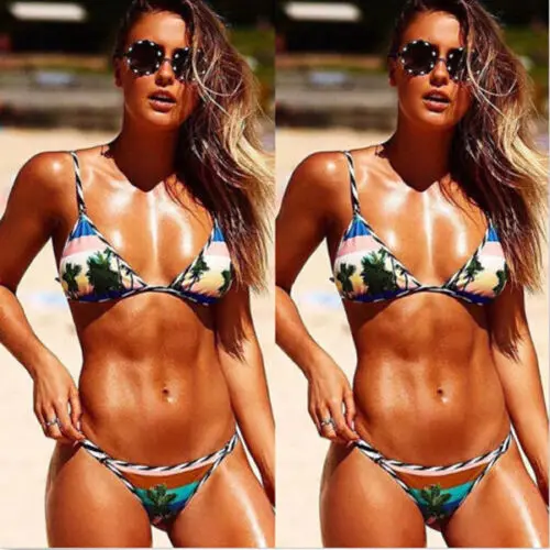 

2019 Summer Hot Selling Women's Bikini Set Swimwear Push-Up Padded Swimsuit Bathing Beachwear