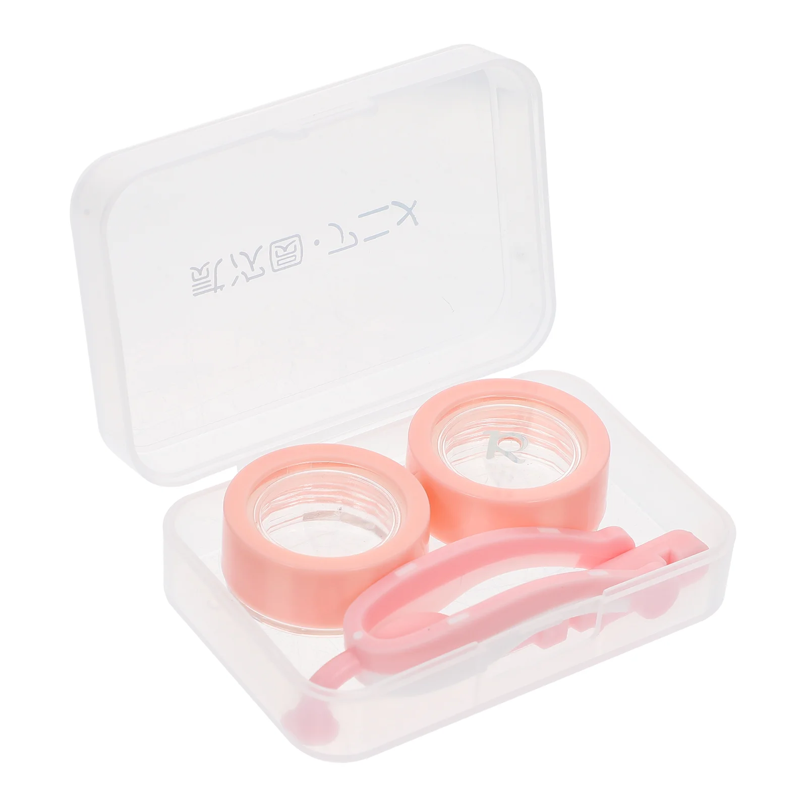 

1 Set Portable Contacts Lens Cases Fashion Contacts Lens Boxes Wearing Tools Kit