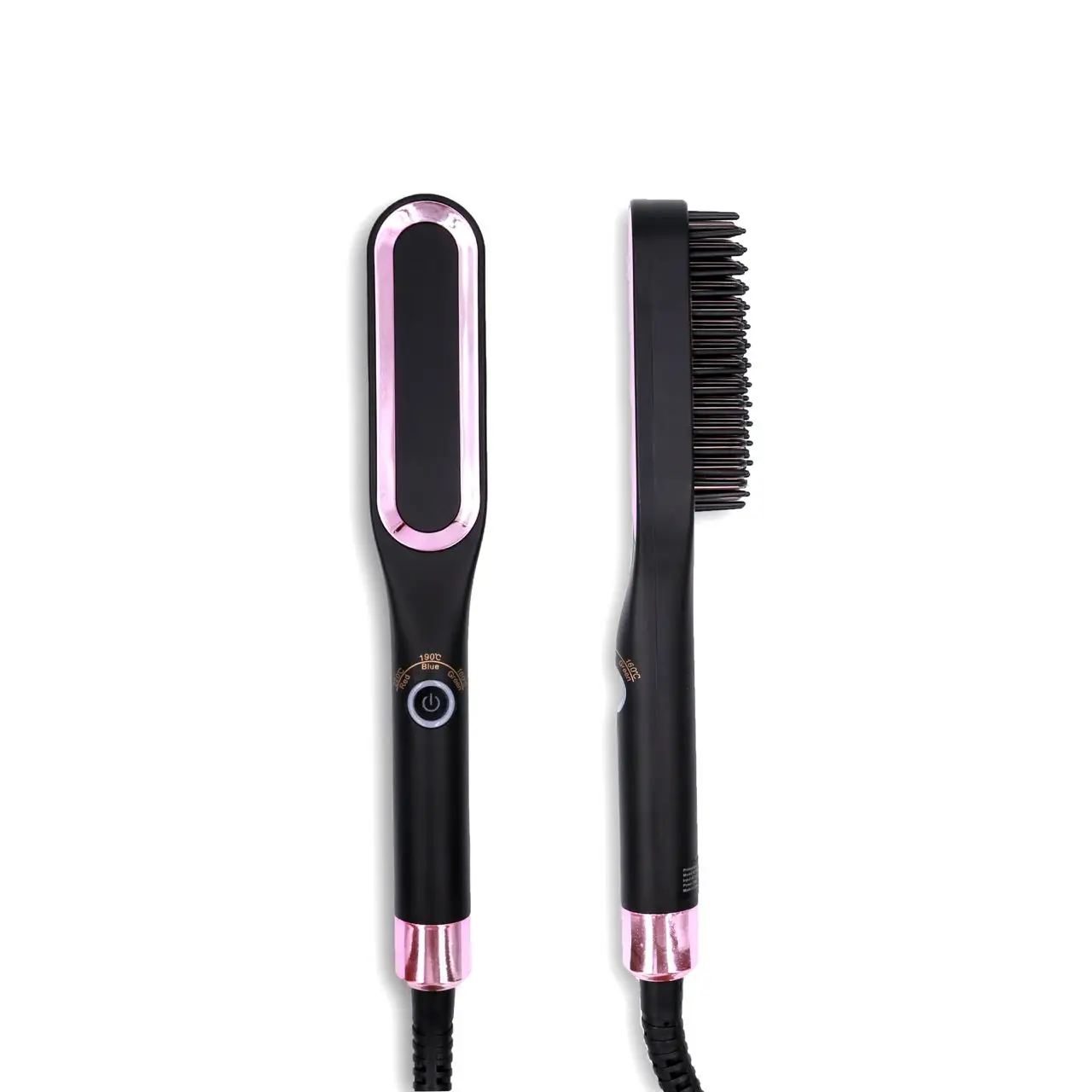 Penteados de Cabelo Pentes de Barba Controle de Temperatura Alisador de Cabelo Mini Reto Feminino Reta Pente Penteado Três-velocidade