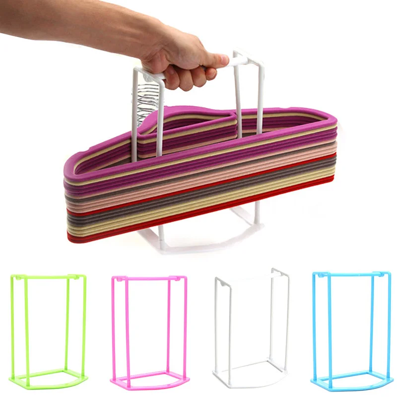 

Creative Plastic Hangers Finishing Frame Hanger Companion Storage Rack Clothes Stand Organizer Home Accessories Storage Rack