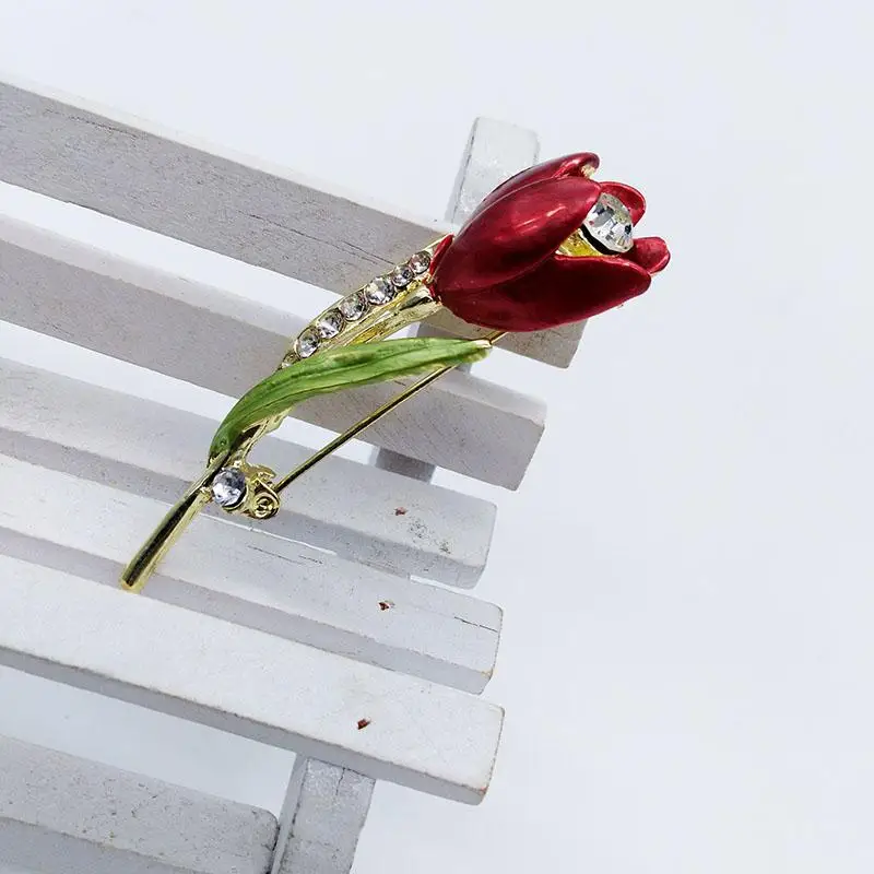 Форма тюльпана трендовые хрустальные аксессуары для одежды Высокое качество