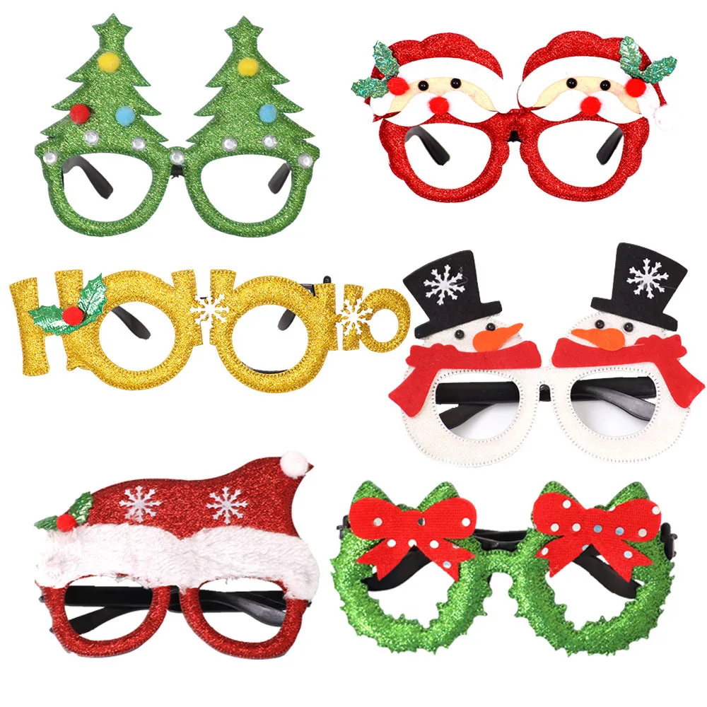 

New Year Christmas Birthday Party Decoration Adult Kids Decorative Glasses Eyewear Party Favor Props Home Decor Accessories