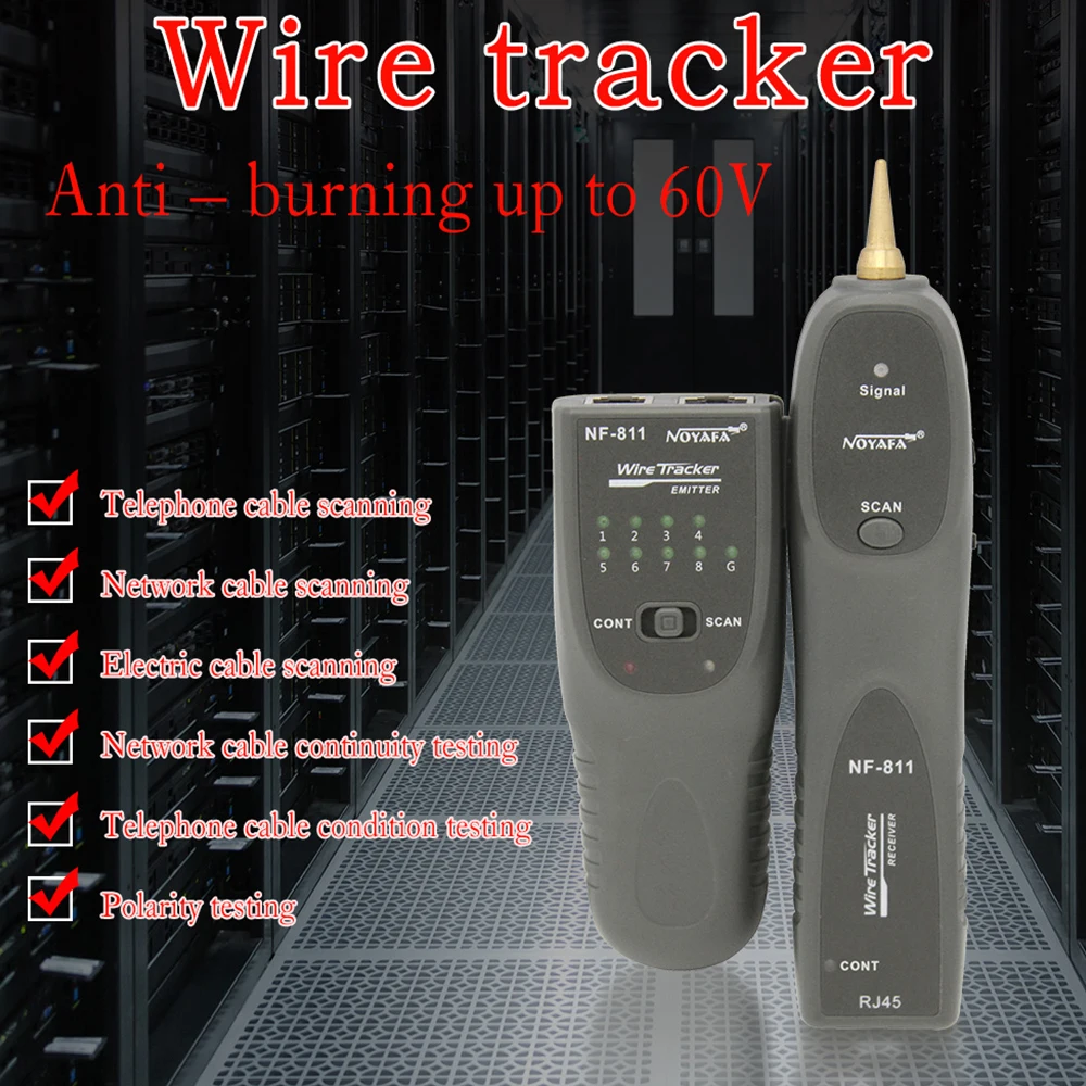 NOYAFA NF-811 RJ45 сетевой кабель тестер er RJ11 телефонный провод трекер тонер Ethernet LAN