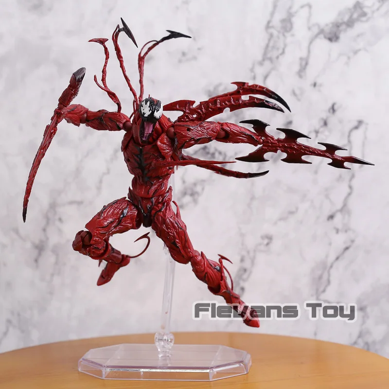 New Marvel Carnage Red Venom No Revoltech Series PVC Action Figure Toys 